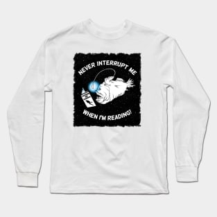 Angler Fish Reading Long Sleeve T-Shirt